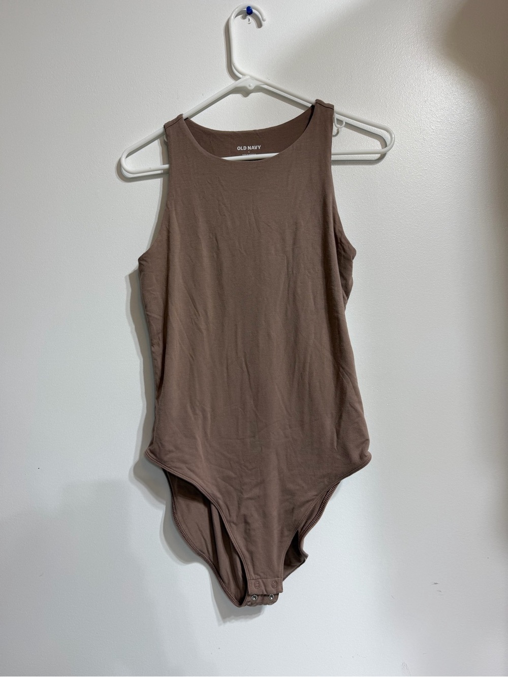 Old Navy Dusted Chocolate Brown Sleeveless Bodysuit Size Large